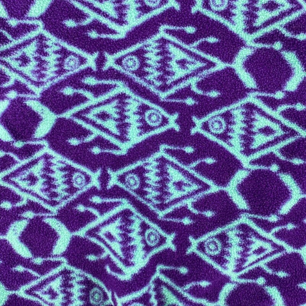 Patagonia Snap T Synchilla Womens Ikat Big Fish Small Purple - Picture 4 of 8